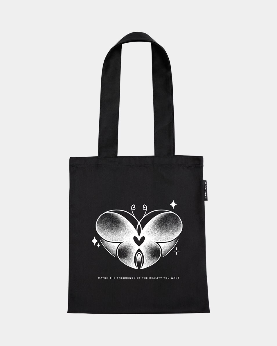 Butterfly Heart Tote Bag