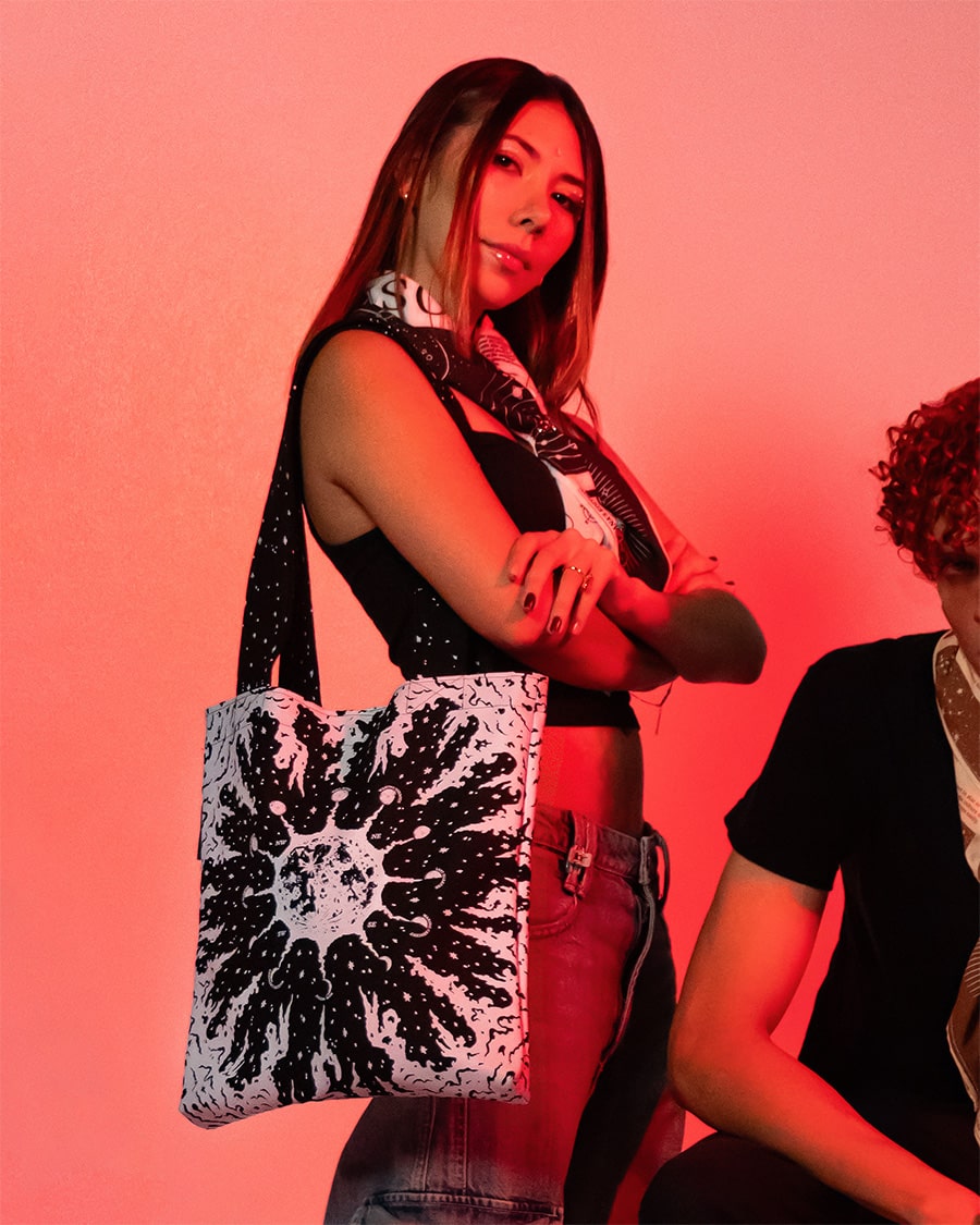 Cloudy Moon Tote Bag