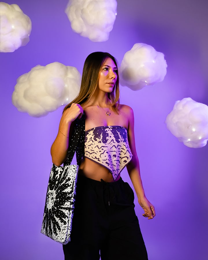 Cloudy Moon Tote Bag