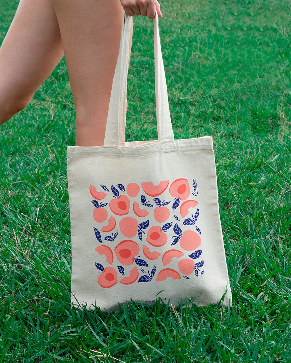 Peaches Tote Bag