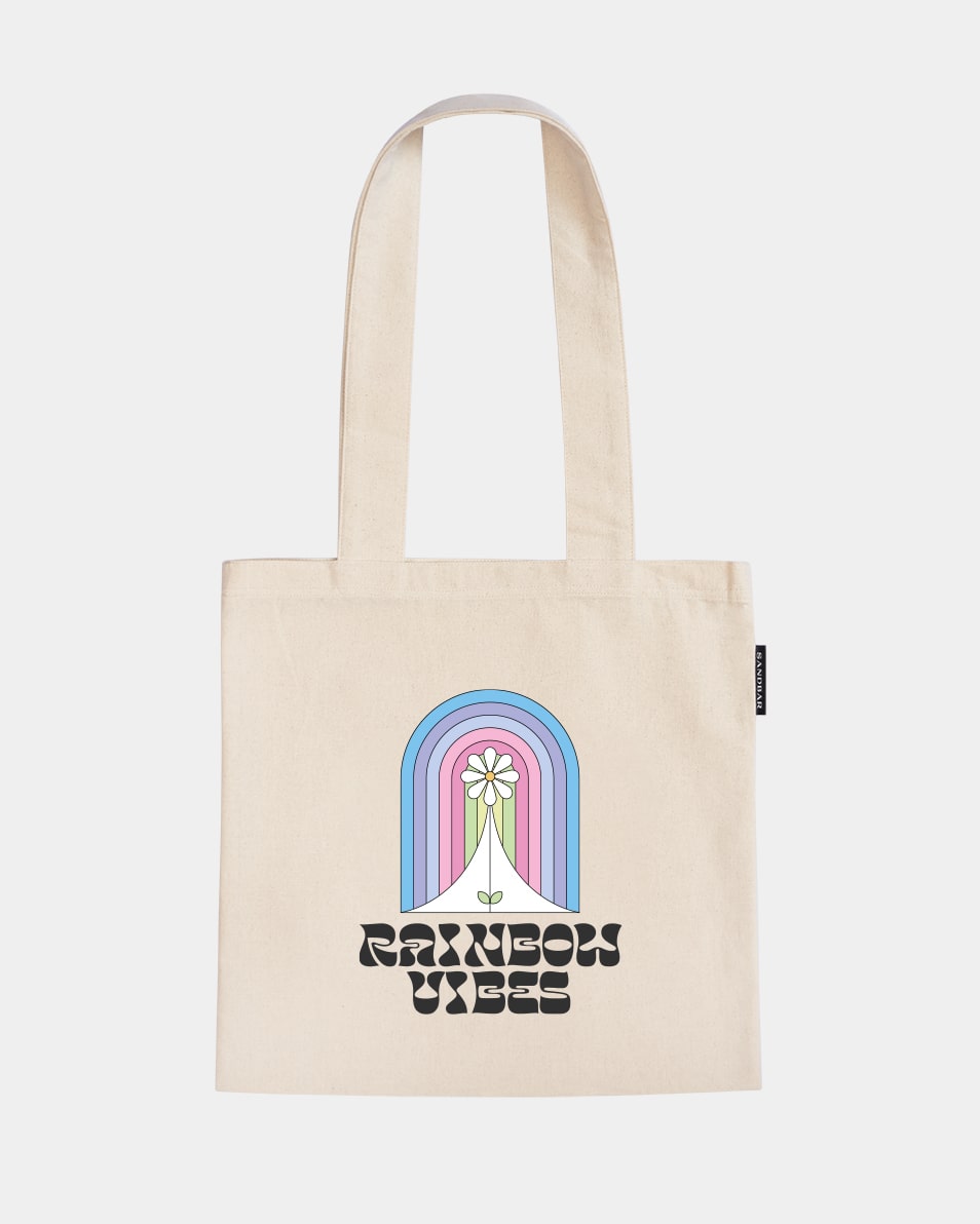 Rainbow Vibes Tote Bag