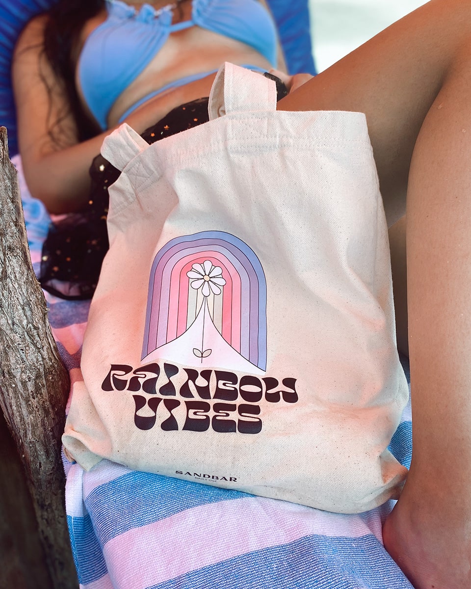 Rainbow Vibes Tote Bag