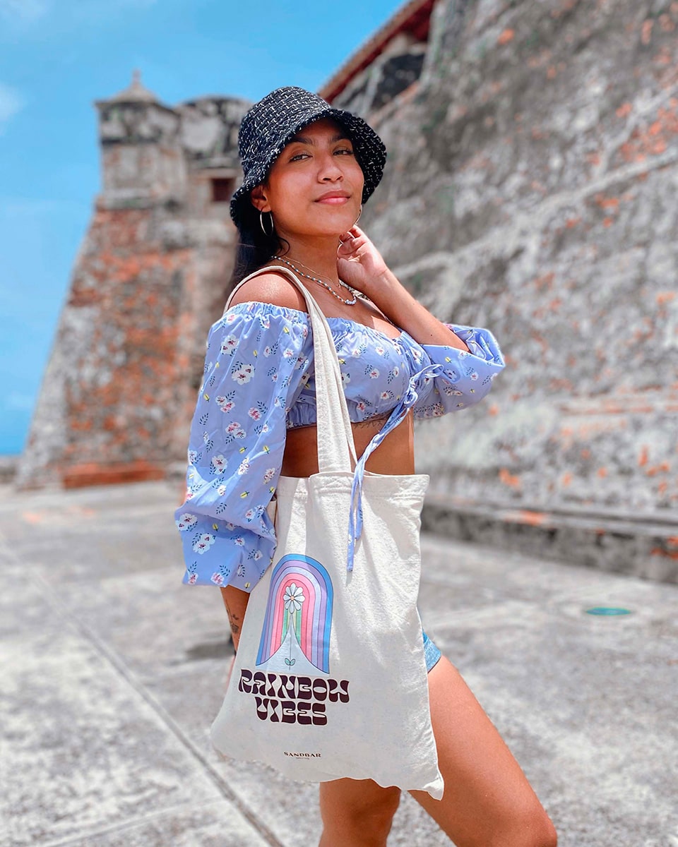 Rainbow Vibes Tote Bag