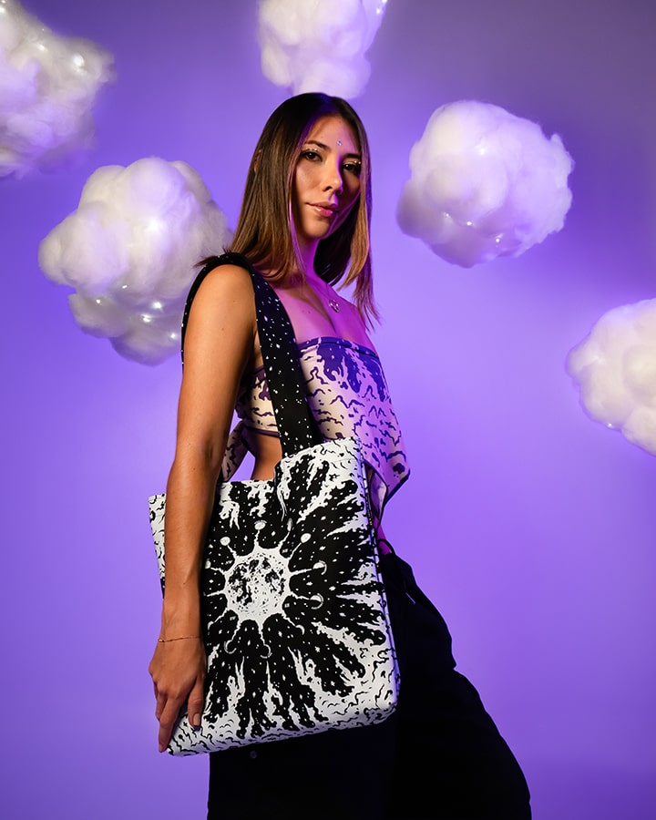 Cloudy Moon Tote Bag