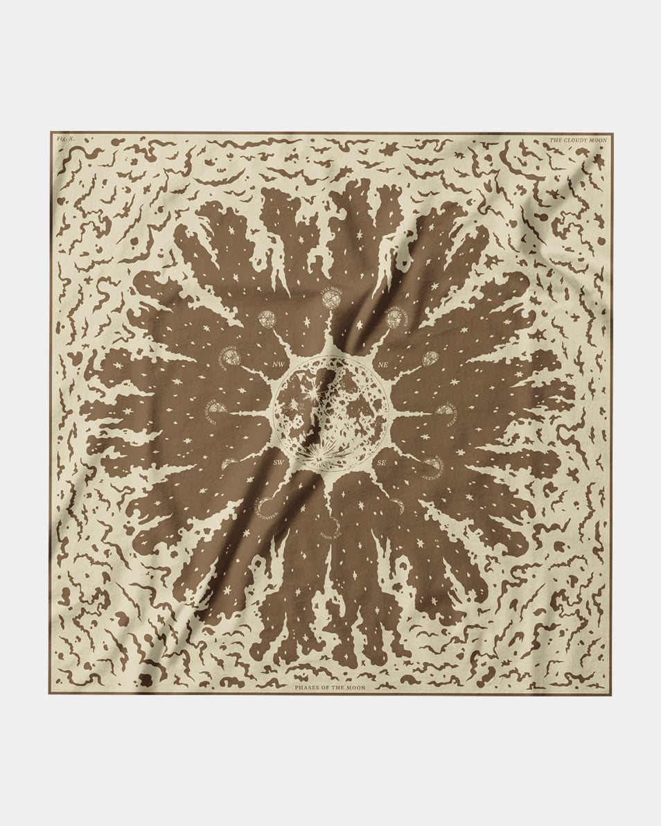 Cloudy Moon Bandana