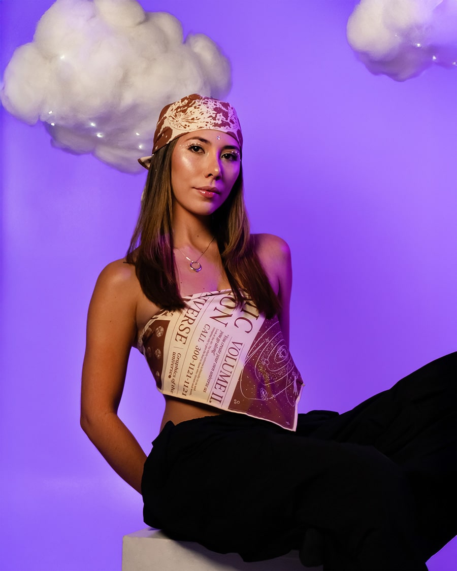 Cloudy Moon Bandana