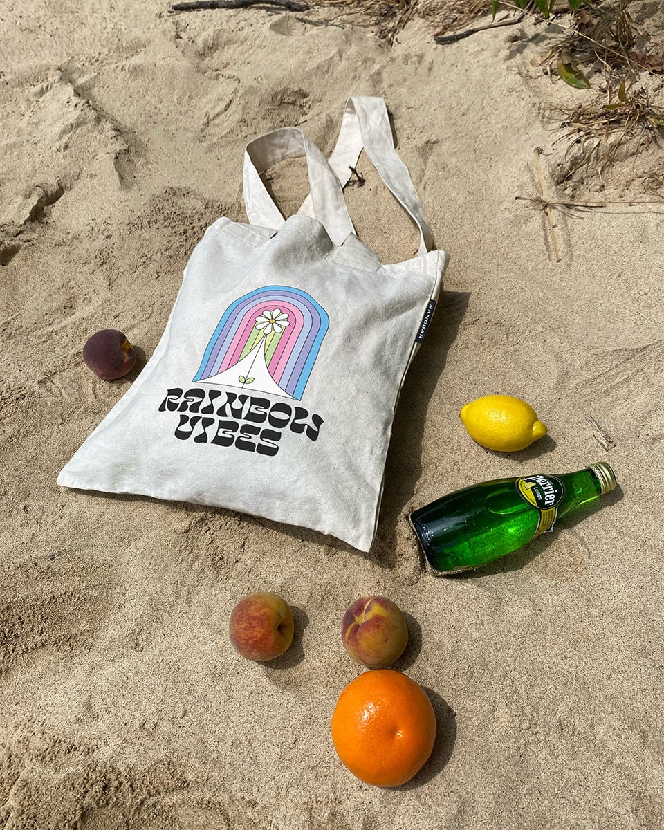 Rainbow Vibes Tote Bag
